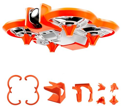 Protective Bumper Anti-Collision Prop Protector für DJI Neo Zubehör,2-IN-1 für DJI Neo Drohne,Anti-Kollisions Drohnenpropellerschutz Stoßdämpfungs-Schutzhülle(Orange)