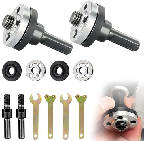 Winkelschleifer Adapter Set 10-teilig – Conversion Rod Connecting Kit für Bohrmaschine, Winkelschleifer Pleuel Set mit Stiftschlüssel, Flex Adapter & SDS Anschlusssatz