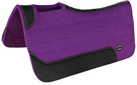 Unbekannt Pferd Sattel Pad Western Contour Wollfilz Therapeutische 81,3 x 81,3 cm violett 3981pr1