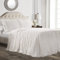 Lush Decor Tagesdecke mit Rüschenrock, Polyester, Weiß, Queen-Size-Bett