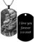 Jovivi Personalisierte Kette mit Bild Dog Tag Anhänger mit Text Foto Gravur Pendant aus Edelstahl Schmuck Damen Herren