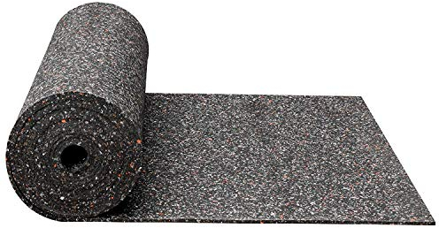 Gummimatte 1 cm Anti-Vibrationsmatte Antirutschmatte 200 x 125 x 1 cm, schwarz (Meterware) (Bautenschutzmatte Antivibrationsmatte Außenbereich Kofferraummatte Bodenschutzmatte Bodenbelag Gummi)