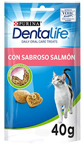 Purina Dentalife Snack Katzen Lachs, 8 Packungen à 40 g