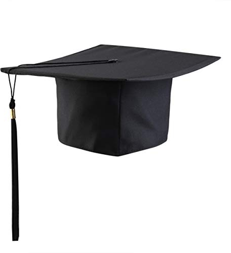 VALICLUD Verstellbare Junggesellenkappe Mortarboard Abschlusskappe mit Quasten Absolvent Kostümzubehör