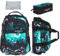 4 Teile Set Rucksack Jungen Schulrucksack Elephant Signature 12770 Cyber Camo Blau rsmr (Flower Schwarz-Türkis (Verlauf))