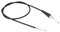 Aramox Throttle Cable, 110cm Straight Head Motorcycle Throttle Handle and Grip Oil Cable Line for Pit Dirt Motor Trail Bike Motocross(Black M10)
