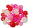 Patelai Weidenkugeln aus Rattan, dekorative Kugeln für Vasen, Tafelaufsatz, Schalen, Kugelfüller für Weihnachten, Basteln, Heimdekoration, 4 Größen (weiß, rosa, rosa, rot, 6,1 cm, 5,1 cm, 4,1 cm, 3,1
