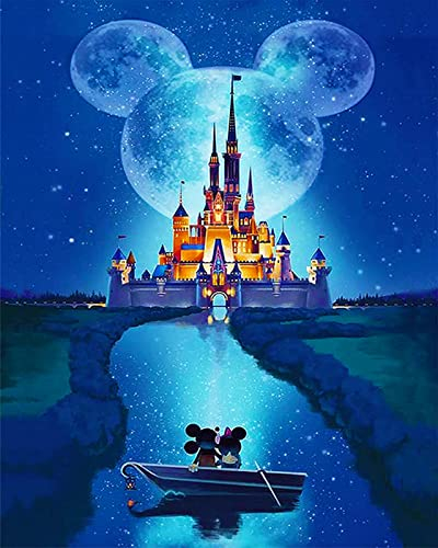 WANSHANG 5D Diamond Painting,Diamant Painting Set,Diamant Painting Bilder,für Wohnzimmer Schlafzimmer Büro Wand Dekoration,Geschenk für Erwachsene Kinder(30 * 40CM) (Disney C)