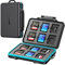 ORICO 24 Slot SD Card Case Holder - Waterproof, Shock Resistant Memory Card Storage Organizer Box with Labels