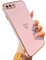 ZTOFERA Compatible with iPhone 7 Plus/iPhone 8 Plus Case for Girls Women, Flexible Silicone Protective Phone Case with Cute Love Heart Pattern Golden Edging Shockproof Bumper Cover, Purple