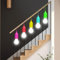 SIC Set of 5 Battery Operated LED Pull Cord Light Bulbs - Portable Hanging Night Lamps on a Rope for Weddings, Festivals, Outdoor Activities, Camping, Garden Parties, BBQs