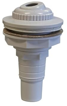 Einlaufdüse aus Kunststoff für Stahlwandbecken und Schlauchanschluss Ø 32/38 mm