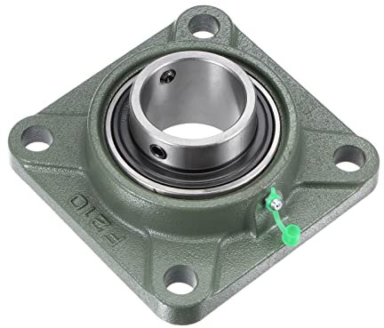 sourcing map UCF210 Flansch Block Lager 50mm Bohrung Gusseisen Lagereinheit Schraube Verschluss