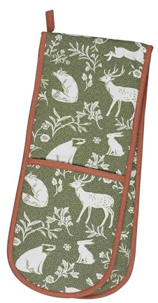Ulster Weavers Doppel-Ofenhandschuh Baumwolle Forest Friend Sage