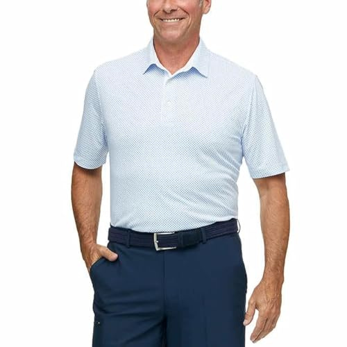 Greg Norman Men's Performance Golf Polo, White. 3X-Large