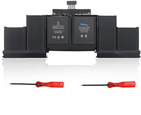 Wikinu A1618 Laptop Akku für Apple MacBook Pro 15 Retina A1398 (Ende 2013, Mitte 2014, Mitte 2015 Version) A1494 MJLQ2LL/A MJLT2LL/A MJLU2LL/A EMC 2909 2910 [11.36V 99.5Wh]