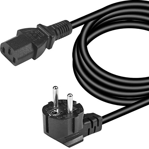 3m Cable de alimentación de 3 Pines 10A 250V C13 AC Enchufe, Pc Cable de Alimentación del Ordenador Enchufe Recto Estándar