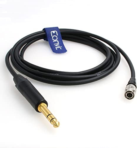Eonvic Audiokabel Hirose 4-poliger Stecker auf Original Neutrik 6,35 mm für Dan Clark Mr.Speakers Mad Dog Kopfhörer