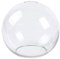 HOMEXO Kugelförmiger Lampenschirm aus klarem Glas, Lampenschirm-Ersatz mit Öffnung an Zwei Enden, D13 cm, D15 cm, D20 cm, D25 cm, D18 cm, Glasabdeckung, Kugel-Lampenschirm, 1 Stück (Size : D15cm)