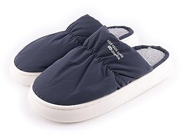 R-ISLAND Pantuflas de hombre invierno,Zapatillas estar por casa,La suela PVC,Comodo,Antideslizante, para dormitorios,casa,salon..etc (Azul, 40)