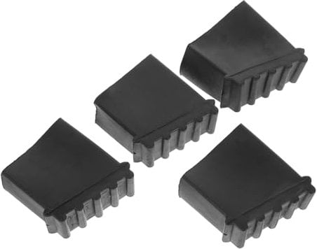 COLLBATH 4pcs Ladder Foot Cover Rubber Ladder Pads Shoe Non Slip Leg Feet Security Bumpers Replacement Accessories Feet Bottom Covers