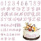 Set of 64 Buchstaben Kuchen Deko Acryl Buchstaben Tortendeko Buchstaben für Torte Happy Birthday Tortendeko Tortendeko Geburtstag Torten Deko Kuchen Deko Kuchendeko Geburtstag Kuchendeko (Roségold)