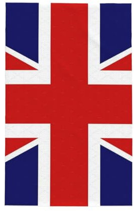 YQxwJL Küchentücher mit englischer Flagge, Waffelmuster, weich, saugfähig, Geschirrtücher für die Küche, zum Kochen, Putztücher