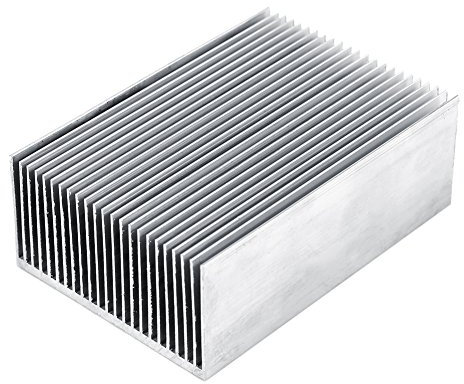 1 Pz Dissipatore di Calore in Alluminio, Dissipatore di Calore Multiuso Leggero Dissipatore di Calore di Raffreddamento per Modulo IC Transistor Amplificatore LED 100 X 69 X 36 Mm
