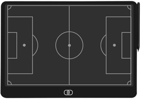 Rfeeuubft Elektronisches Fußball-Trainingsbrett, 16-LCD-Bildschirm, Strategie-Markierungstafel mit Sperrfunktion für Fußball, Horizontales Fußball