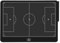 Rfeeuubft Elektronisches Fußball-Trainingsbrett, 16-LCD-Bildschirm, Strategie-Markierungstafel mit Sperrfunktion für Fußball, Horizontales Fußball
