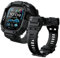 PANPHEN - Pulsera compatible con Apple Watch Ultra 2/1 49 mm, funda protectora con carcasa a prueba de golpes, correa deportiva TPU con agujeros de dispersión, color negro, 49.0 Millimètres, Plástico