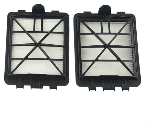 Filtro de aire de escape compatible con aspiradoras Karcher 6.414-805.0 para VC6100 / VC6150 / VC6200 / VC6300, filtro de partículas E12 Clase 6 414805 (paquete de 2)
