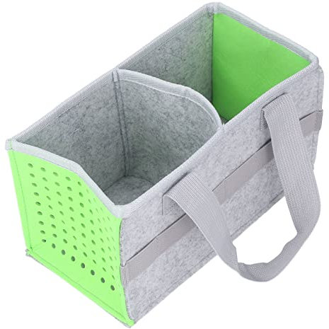 BONKZEBU Tragbare Tragetasche, Zusätzliche Space Filztuchkoffer, für Toniebox Player Starter -Set, Filzstoffspeicherbeutel (Grün)