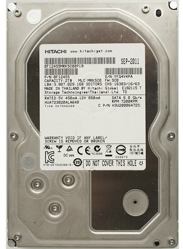 Hgst Ultrastar HUA723020ALA640 2TB 7.2 K 8,9 cm rpm sata-6gb/s HDD