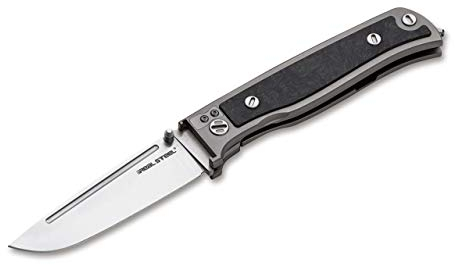 Real Steel Unisex – Erwachsene Relict Taschenmesser, schwarz, one Size