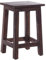 RUSTIKALER Holz SITZHOCKER Madero | 48x30x30 cm (HxBxT), Recyclingholz | Holzhocker | Farbe: 03 Dunkelbraun