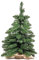 Mini Albero di Natale Verde con sacco di iuta Juta, Alberello Pino altezza 90 cm diametro Ø 50 cm 100 rami