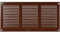 Cubierta de ventilación de aire marrón de 30 x 15 cm, rejillas de aire de retorno de acero, para techo y paredes laterales, HVAC, con pantalla de protección contra insectos (300 x 150 mm, marrón)