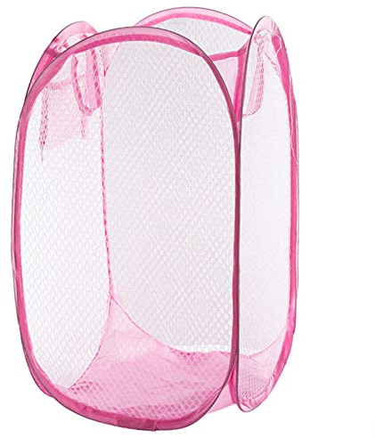PartyKindom Panier à Linge Pliable en Maille pour vêtements , Rose
