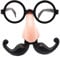 Spier Lustige Clown-Brille mit großen Nasen und Bart, Zubehör Halloween