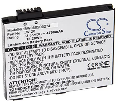 vhbw batteria compatibile con Netgear Nighthawk M5 MR5200-100EUS hotspot modem router portatile (4750mAh, 3,85V, Li-Ion)