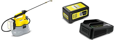 Kärcher 18 V Akku-Drucksprüher PSU 4-18, Druck: max. 3 bar, Fördermenge: 30 l/h, Schlauchlänge: 1,2 m, Behälter: 4 l, Teleskoplanze: 45-75 cm inkl. 18 V Starter Kit 18/50