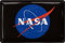 LANOLU Blechschild retro NASA Merchandise - NASA Geschenke für Science Fans zum Geburtstag - offizielles Merchandise Meatball Logo - original NASA Poster aus Metall - vintage Metallschild, 20x30 cm