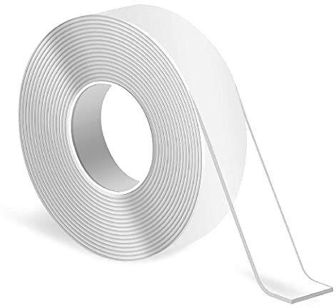 Tidastue Non-Marking Heavy Duty Double Sided Tape(17ft) - Multifunctional Removable Mounting Tape - Washable and Reusable Strong Sticky Scotch Tape for Wall, Decoration, Carpet - Hostel, Office, Home