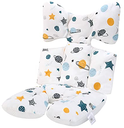 Universale Sitzauflage Sitzeinlage Babyschale Sportsitz Sitzpolster Baumwolle Atmungsaktiv für kinderwagen Buggy