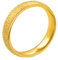 meditoys · Ring aus Edelstahl für Damen · Edelstahlring goldfarben mit sandgestrahlter Oberfläche · hochwertig beschichteter Edelstahl · nickelfrei · zeitlos und edel · Breite 3mm