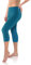 sesto senso Viskose Leggings für Damen 3/4 Lang dunkelgrün dunkelblau Mädchen Fitnesshose Sporthose Bunte Yoga L Petrol