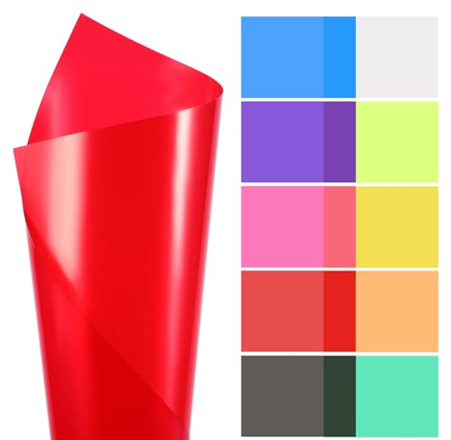 jojofuny 20 Stück Farbkorrektur-Gel-Lichtfilter Farbige Transparenzblätter Farbige Gel-Lichtfilter Farbkorrektur Für Lampe Scheinwerfer Fotostudio-Stroboskop Led Scheinwerferfolie