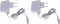 2X ladekabel kompatibel mit Nintendo DSi/DSi XL / 2DS / 2DS XL / 3DS / 3DS XL,Netzteil Ladegerät Kabel,Ladegerät Reise Charger Ladegerät Power Adapter