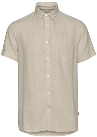 !Solid SDAllan Herren Kurzarmhemd, XL, Oatmeal (130401)